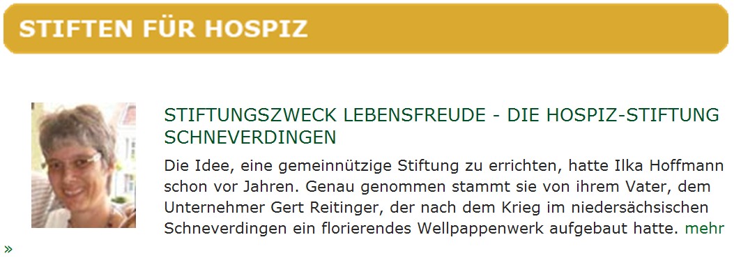 Stiften f�r Hospiz